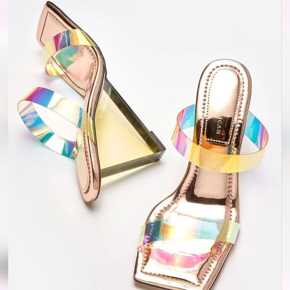 NIB Good American CINDER-F*CKING-RELLA WEDGE - Picture 8 of 12